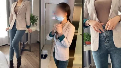 一进门就迫不及待的脱我的衣服，这种少妇如狼似虎，最后射进去